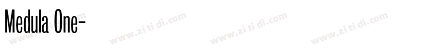 Medula One字体转换